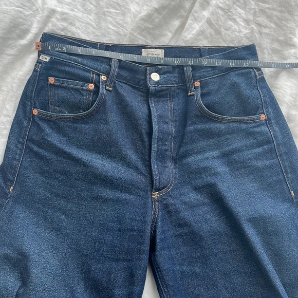 Citizens Of Humanity Dark Blue Wide-Leg Jeans - Picture 4 of 15